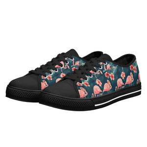 Flamingo Women's Low Top Canvas Shoes