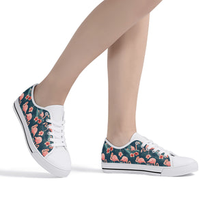 Flamingo Women's Low Top Canvas Shoes