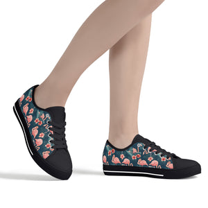 Flamingo Women's Low Top Canvas Shoes