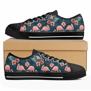 Flamingo Women's Low Top Canvas Shoes