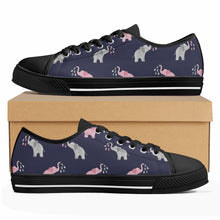 Elephant Women's Low Top Canvas Shoes