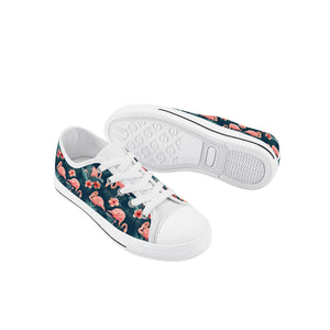 Flamingo Kid's Low Top Canvas Shoes