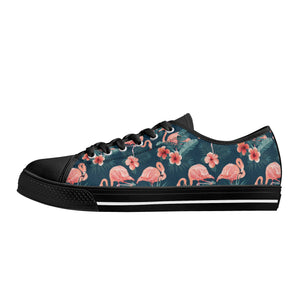 Flamingo Women's Low Top Canvas Shoes