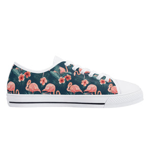 Flamingo Women's Low Top Canvas Shoes