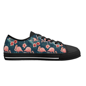 Flamingo Women's Low Top Canvas Shoes