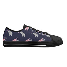 Elephant Women's Low Top Canvas Shoes