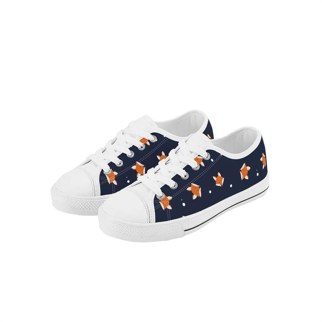 Fox Kid's Low Top Canvas Shoes