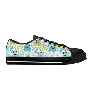 Frog Women's Low Top Canvas Shoes
