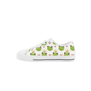 Frog Kid's Low Top Canvas Shoes
