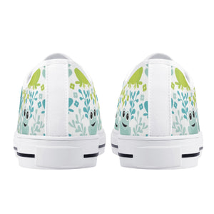 Frog Women's Low Top Canvas Shoes