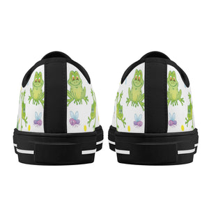 Frog Women's Low Top Canvas Shoes