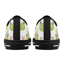 Frog Women's Low Top Canvas Shoes