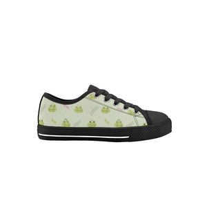Frog Kid's Low Top Canvas Shoes