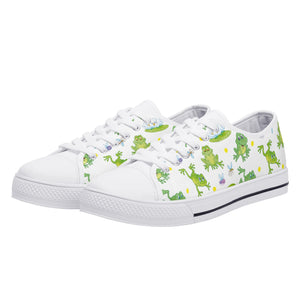 Frog Women's Low Top Canvas Shoes