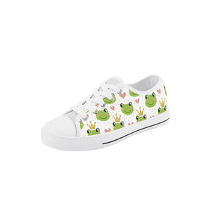 Frog Kid's Low Top Canvas Shoes