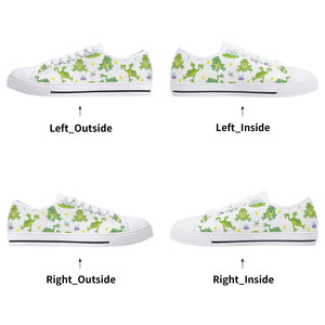 Frog Women's Low Top Canvas Shoes