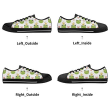 Frog Women's Low Top Canvas Shoes