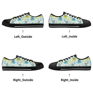 Frog Women's Low Top Canvas Shoes