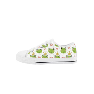 Frog Kid's Low Top Canvas Shoes