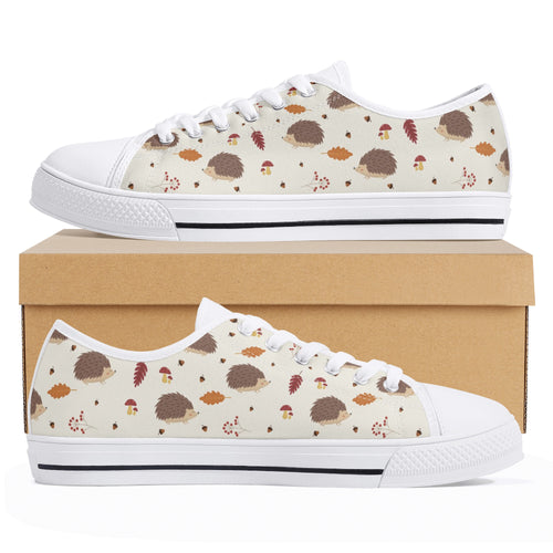 Hedgehog Women's Low Top Canvas Shoes