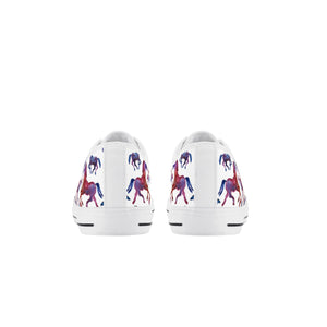 Horse Kid's Low Top Canvas Shoes