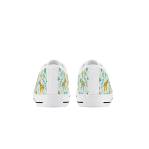 Giraffe Kid's Low Top Canvas Shoes