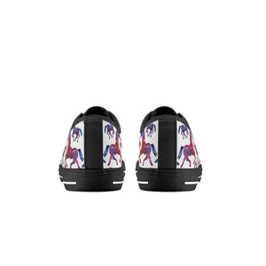 Horse Kid's Low Top Canvas Shoes