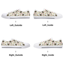Hedgehog Women's Low Top Canvas Shoes