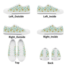 Giraffe Kid's Low Top Canvas Shoes