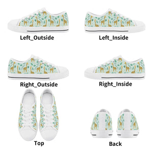 Giraffe Kid's Low Top Canvas Shoes