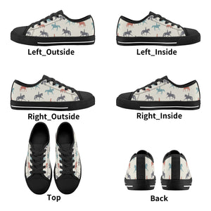 Horse Kid's Low Top Canvas Shoes