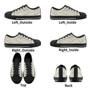 Giraffe Kid's Low Top Canvas Shoes