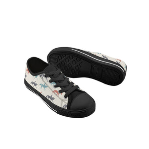 Horse Kid's Low Top Canvas Shoes