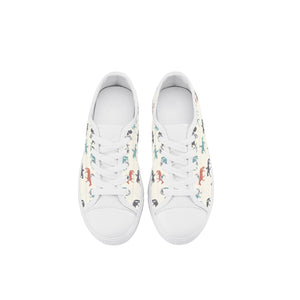 Horse Kid's Low Top Canvas Shoes