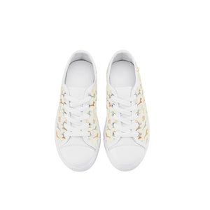 Giraffe Kid's Low Top Canvas Shoes