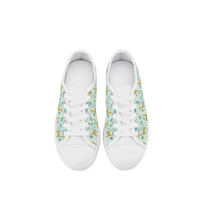 Giraffe Kid's Low Top Canvas Shoes