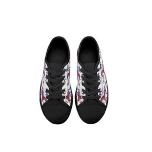 Horse Kid's Low Top Canvas Shoes
