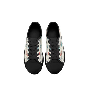 Horse Kid's Low Top Canvas Shoes