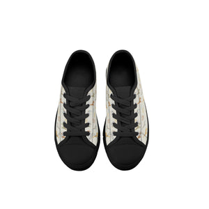 Giraffe Kid's Low Top Canvas Shoes