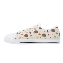 Hedgehog Women's Low Top Canvas Shoes