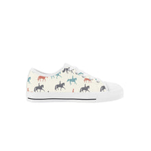 Horse Kid's Low Top Canvas Shoes