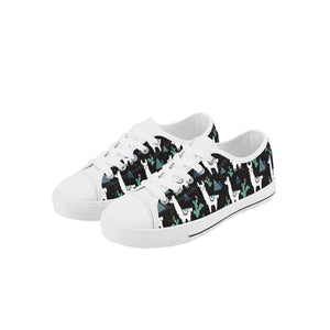 Llama Kid's Low Top Canvas Shoes