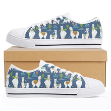 Llama Women's Low Top Canvas Shoes