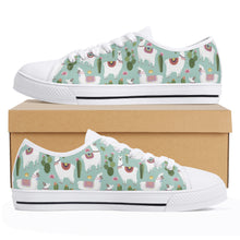 Llama Women's Low Top Canvas Shoes