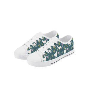 Llama Kid's Low Top Canvas Shoes