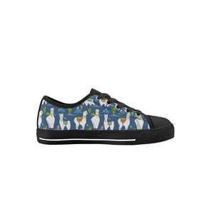 Llama Kid's Low Top Canvas Shoes