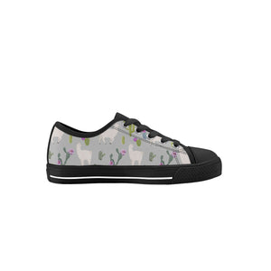 Llama Kid's Low Top Canvas Shoes