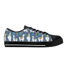 Llama Women's Low Top Canvas Shoes