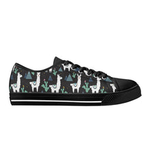 Llama Women's Low Top Canvas Shoes