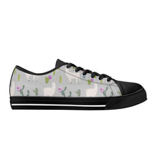 Llama Women's Low Top Canvas Shoes